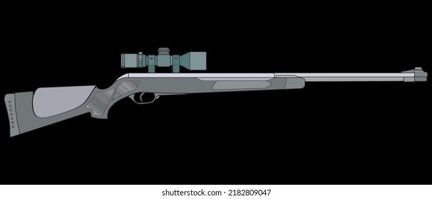 Vektorgrafik-Feuerwaffen, Schusswaffe, Vektorgrafik, Vektorgrafik, Schusswaffengrafik, Moderne Waffe, Militärkonzept, Pistole für die Ausbildung

