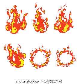 Fireball effect vector concept for hot design