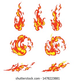 Fireball effect vector concept for hot design
