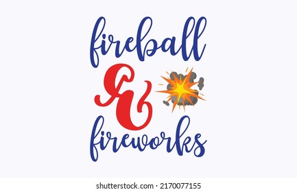 fireball and fireworks - 4th of July rainbow svg vector image isolated on white background. 4th of July fireworks svg for design shirt and scrapbooking. Good for advertising, poster, templet svg