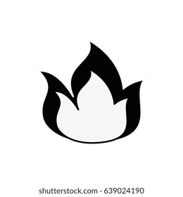 Fireball isolated symbol