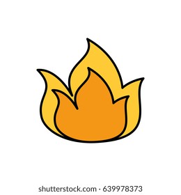 Fireball isolated symbol