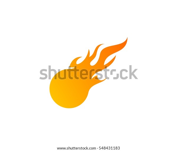 Fireball Logo Stock Vector (Royalty Free) 548431183