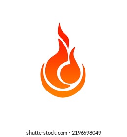 Fireball Logo, Graphic Vector Illustration, Fire Logo