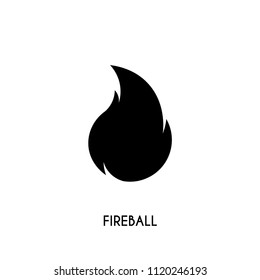 Fireball vector icon