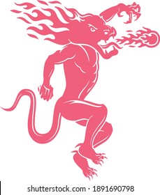 Fireball Vector Illustration EPS Logo