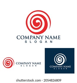 fireball vortex logo and symbol vector