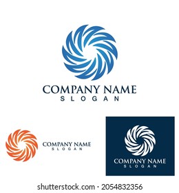 fireball vortex logo and symbol vector