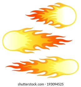 Illustratition Flamesvector Stock Vector (Royalty Free) 9099763