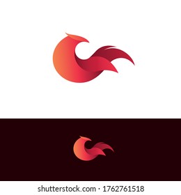 Firebird red horizontal fly logo