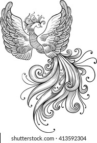 Firebird Vector Clipart Stock Vector (Royalty Free) 413592304 ...