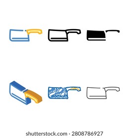 firebox knife color icon vector. firebox knife sign. isolated symbol variations illustration