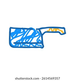 firebox knife doodle icon sketch vector. firebox knife sign. isolated symbol illustration