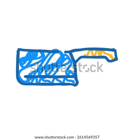 firebox knife doodle icon sketch vector. firebox knife sign. isolated symbol illustration
