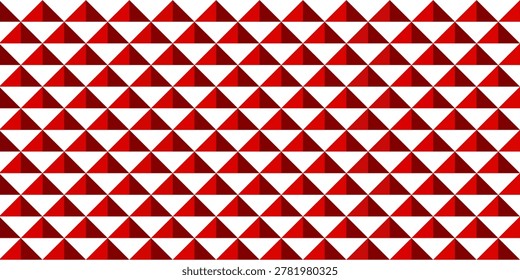 Firebrick color triangle geometric pattern for background. Triangle is a pattern.
