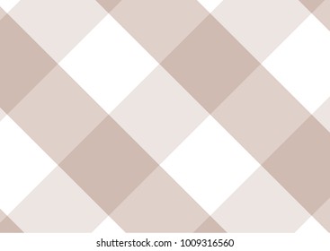 Firebrick Gingham  beige and white pattern. Texture from rhombus/squares for - plaid, tablecloths, clothes, shirts, dresses, paper and other textile products.
