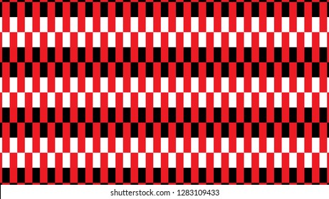 Firebrick Gingham black,red and white pattern.Texture from rhombus for-plaid,tablecloths,shirts,dresses,paper,bedding,blankets,quilts and other textile products.Vector illustration. - Vector