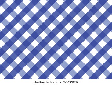 Firebrick Gingham blue and white pattern. Texture from rhombus/squares for - plaid, tablecloths, clothes, shirts, dresses, paper and other textile products.