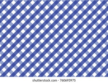 Firebrick Gingham blue and white pattern. Texture from rhombus/squares for - plaid, tablecloths, clothes, shirts, dresses, paper and other textile products.