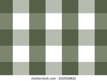 Firebrick Gingham green army and white pattern. Texture from rhombus/squares for - plaid, tablecloths, clothes, shirts, dresses, paper and other textile products.