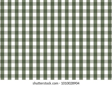Firebrick Gingham green army and white pattern. Texture from rhombus/squares for - plaid, tablecloths, clothes, shirts, dresses, paper and other textile products.