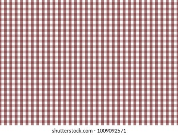 Firebrick Gingham  light brown and white pattern. Texture from rhombus/squares for - plaid, tablecloths, clothes, shirts, dresses, paper and other textile products.