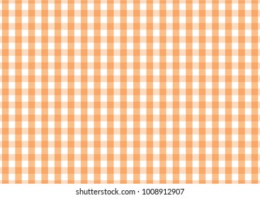 Firebrick Gingham  Orange And White Pattern. Texture From Rhombus/squares For - Plaid, Tablecloths, Clothes, Shirts, Dresses, Paper And Other Textile Products.