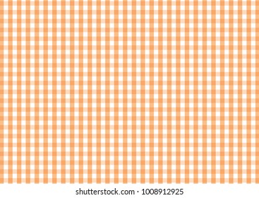 Firebrick Gingham  orange and white pattern. Texture from rhombus/squares for - plaid, tablecloths, clothes, shirts, dresses, paper and other textile products.