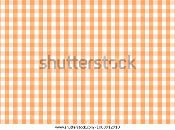 orange and white gingham dress