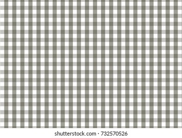 Firebrick Gingham pattern, Gray and White,  Texture from rhombus/squares for - plaid, tablecloths, clothes, shirts, dresses, paper and other textile products. Vector illustration