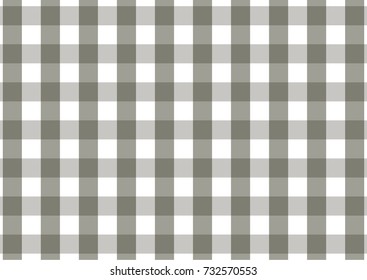Firebrick Gingham pattern, Gray and White,  Texture from rhombus/squares for - plaid, tablecloths, clothes, shirts, dresses, paper and other textile products. Vector illustration