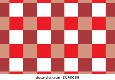 Firebrick Gingham pattern. Texture from rhombus for - plaid, tablecloths, clothes, shirts, dresses, paper, bedding, blankets, quilts and other textile products. Illustration.EPS-10 - Vector