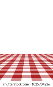 Firebrick Gingham pattern. Texture from rhombus/squares for - plaid, tablecloths, clothes, shirts, dresses, paper, bedding, blankets, quilts and other textile products. Vector illustration.