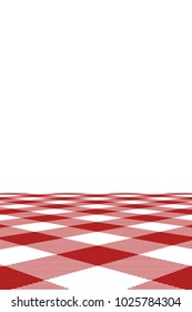 Firebrick Gingham pattern. Texture from rhombus/squares for - plaid, tablecloths, clothes, shirts, dresses, paper, bedding, blankets, quilts and other textile products. Vector illustration.