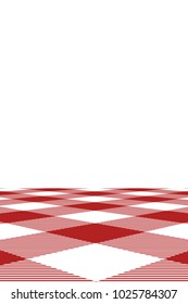 Firebrick Gingham pattern. Texture from rhombus/squares for - plaid, tablecloths, clothes, shirts, dresses, paper, bedding, blankets, quilts and other textile products. Vector illustration.