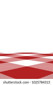 Firebrick Gingham pattern. Texture from rhombus/squares for - plaid, tablecloths, clothes, shirts, dresses, paper, bedding, blankets, quilts and other textile products. Vector illustration.