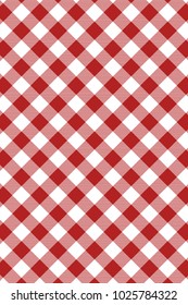 Firebrick Gingham pattern. Texture from rhombus/squares for - plaid, tablecloths, clothes, shirts, dresses, paper, bedding, blankets, quilts and other textile products. Vector illustration.