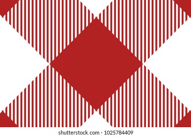 Firebrick Gingham pattern. Texture from rhombus/squares for - plaid, tablecloths, clothes, shirts, dresses, paper, bedding, blankets, quilts and other textile products. Vector illustration.