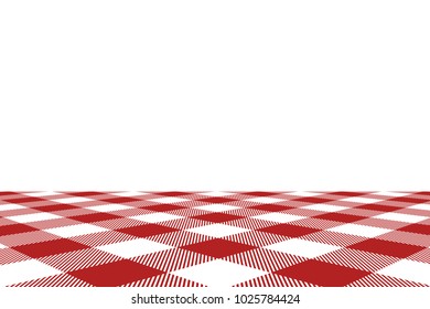 Firebrick Gingham pattern. Texture from rhombus/squares for - plaid, tablecloths, clothes, shirts, dresses, paper, bedding, blankets, quilts and other textile products. Vector illustration.