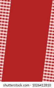 Firebrick Gingham pattern. Texture from rhombus/squares for - plaid, tablecloths, clothes, shirts, dresses, paper, bedding, blankets, quilts and other textile products. Vector illustration.