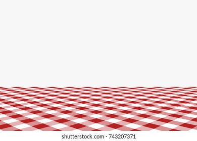 Firebrick Gingham pattern. Texture from rhombus/squares for - plaid, tablecloths, clothes, shirts, dresses, paper, bedding, blankets, quilts and other textile products. Vector illustration.