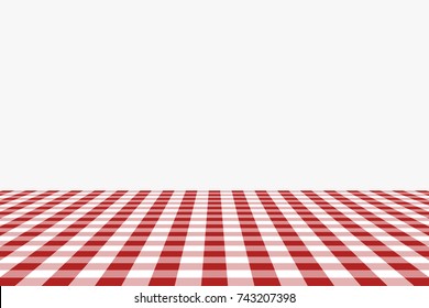 Firebrick Gingham pattern. Texture from rhombus/squares for - plaid, tablecloths, clothes, shirts, dresses, paper, bedding, blankets, quilts and other textile products. Vector illustration.
