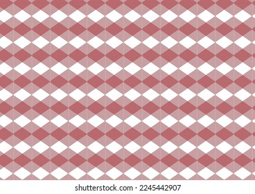 Firebrick Gingham pattern. Texture from squares for - plaid, tablecloths, clothes, shirts, dresses, paper, bedding, blankets, quilts and other textile products. Vector illustration.