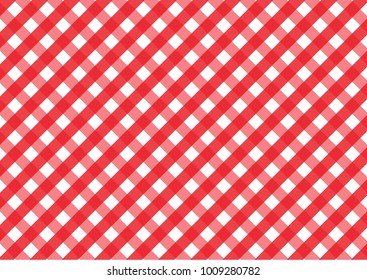 Firebrick Gingham red and white pattern. Texture from rhombus/squares for - plaid, tablecloths, clothes, shirts, dresses, paper and other textile products.