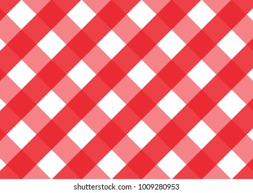 Firebrick Gingham red and white pattern. Texture from rhombus/squares for - plaid, tablecloths, clothes, shirts, dresses, paper and other textile products.