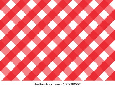 Firebrick Gingham red and white pattern. Texture from rhombus/squares for - plaid, tablecloths, clothes, shirts, dresses, paper and other textile products.