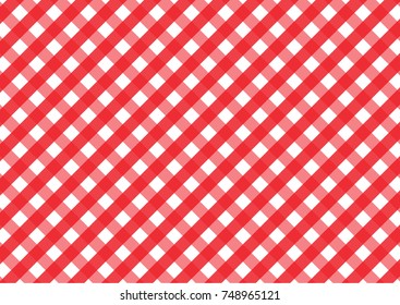 Firebrick Gingham red and white  pattern. Texture from rhombus/squares for - plaid, tablecloths, clothes, shirts, dresses, paper, bedding, blankets, quilts and other textile products.