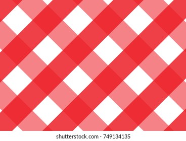 Firebrick Gingham red and white  pattern. Texture from rhombus/squares for - plaid, tablecloths, clothes, shirts, dresses, paper, bedding, blankets, quilts and other textile products.