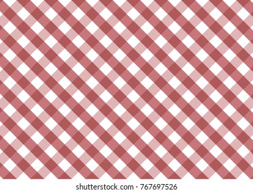 Firebrick Gingham red and white  pattern. Texture from rhombus/squares for - plaid, tablecloths, clothes, shirts, dresses, paper and other textile products