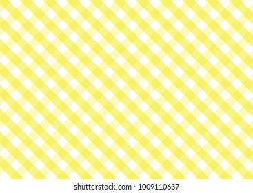 Firebrick Gingham  white and yellow pattern. Texture from rhombus/squares for - plaid, tablecloths, clothes, shirts, dresses, paper and other textile products.